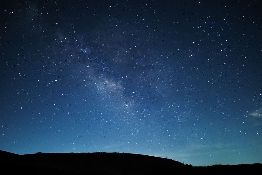 vía láctea, cielo estrellado, cielo nocturno, akiyoshidai, estrella - espacio, cielo, noche, espacio, astronomía, paisajes - naturaleza