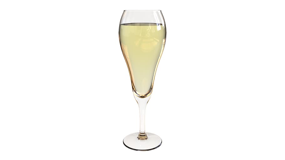 copo de tulipa, champanhe, copa, beber, bebidas, álcool, comemorar, bar, barman, fundo branco