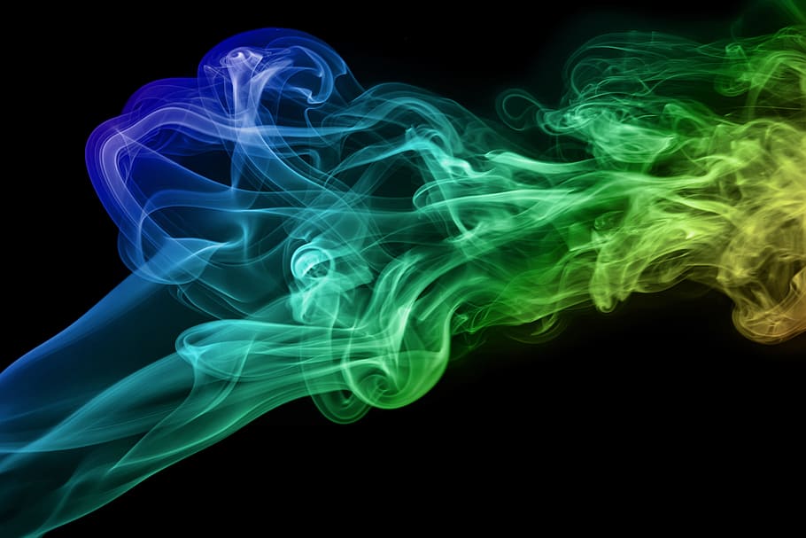 abstract, aroma, aromatherapy, background, color, smell, smoke, motion, smoke - physical structure, black background