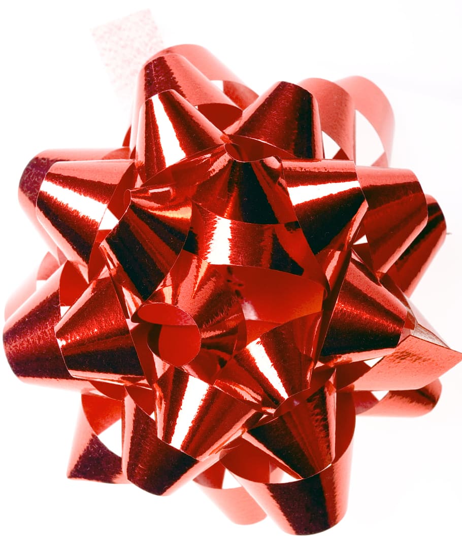 red, bow, celebration, christmas, clipping, gift, holiday, isolated, knot, package
