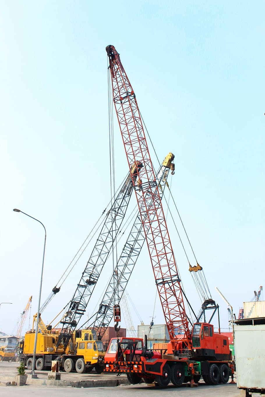 crane, industry, industrial, technology, sky, machinery, transportation, mode of transportation, crane - construction machinery, nature