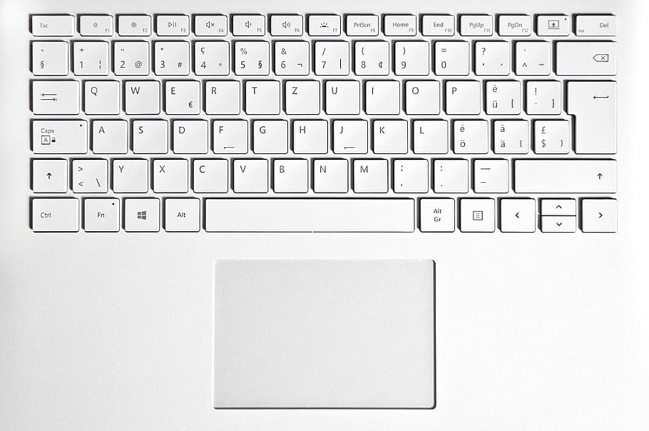 keyboard, laptop, surface book, microsoft, touchpad, computer, technology, notebook, work, swiss layout