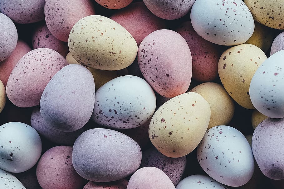 ovos de páscoa doces, comida e bebida, páscoa, ovo, ovos, comida, quadro completo, sem pessoas, planos de fundo, grande grupo de objetos
