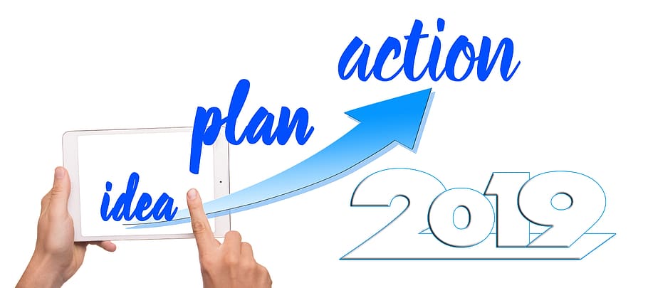 idea, plan, new year's day, year, action, success, concept, economy, business, development