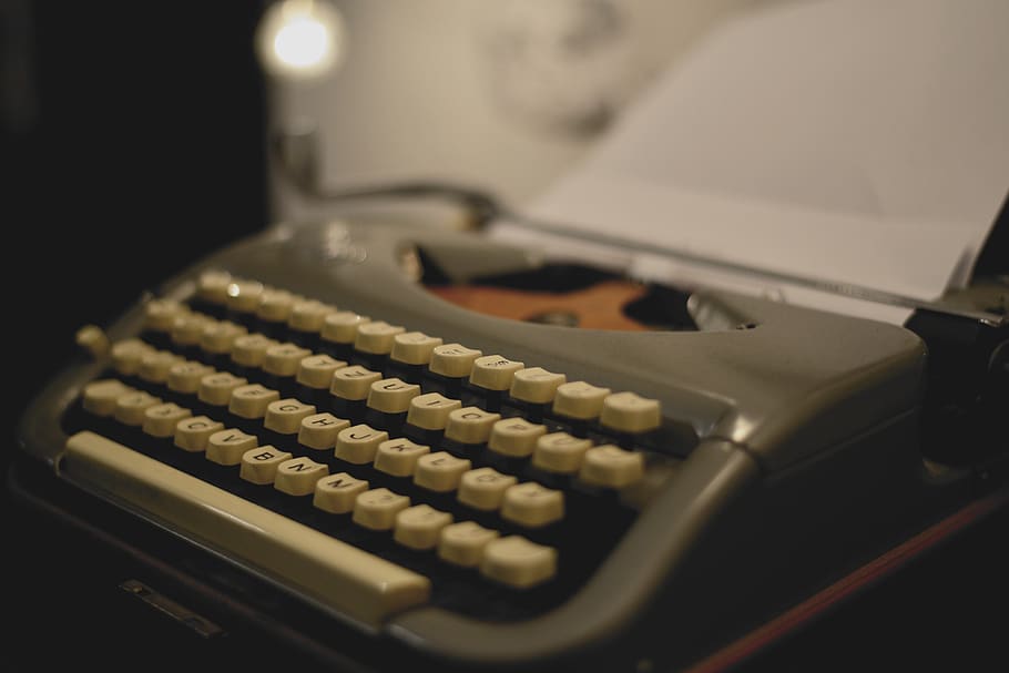 typewriter, mechanical, retro, write, writer, letters, keyboard, nostalgia, author, journalism