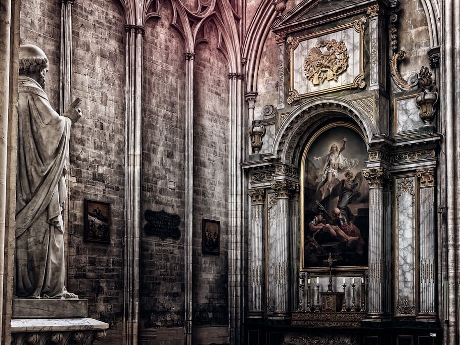 altar, church, religion, christianity, building, dom, cathedral, nave, historically, architecture