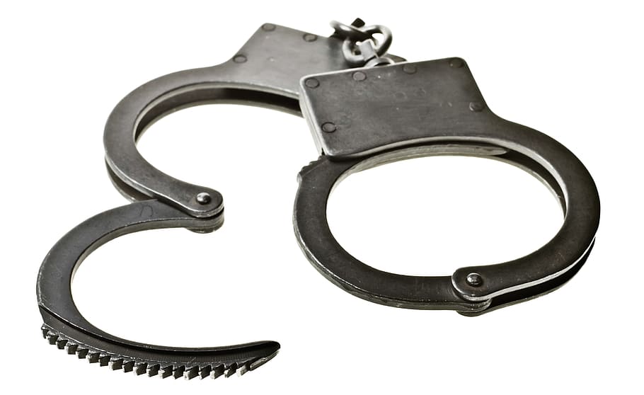 handcuffs, bracelets, burglar, chain, cop, crime, criminal, cuff, delinquent, detective