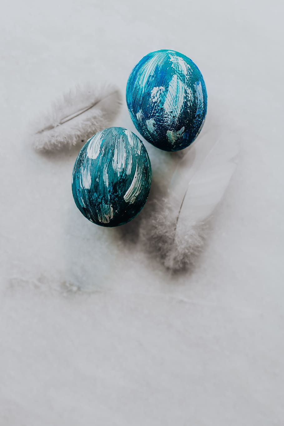 blue easter eggs, blue, eggs, colorful, easter, painted, sphere, still life, indoors, holiday