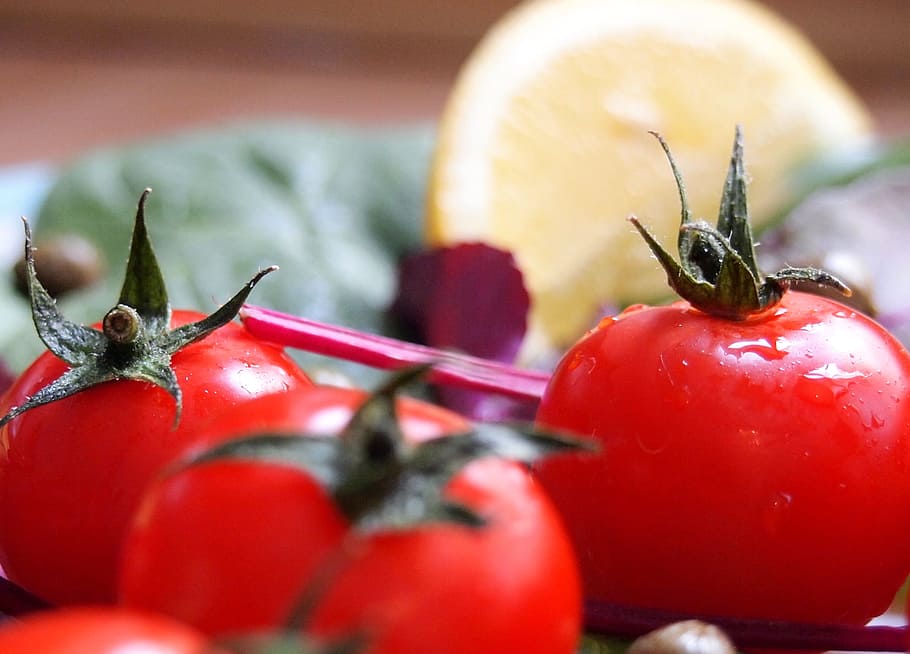 rojo, tomates, vegetales, saludable, comida, almuerzo, comida y bebida, alimentación saludable, fruta, bienestar
