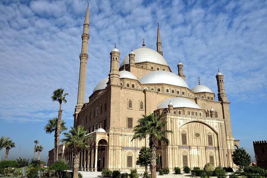 egypt, cairo, muhammad-ali-mosque, architecture, religion, minaret, travel, building, mosque, historic building