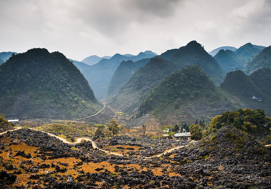 landscape, vietnam, nature, asia, summer, tropical, china, mountains, border, northern circuit