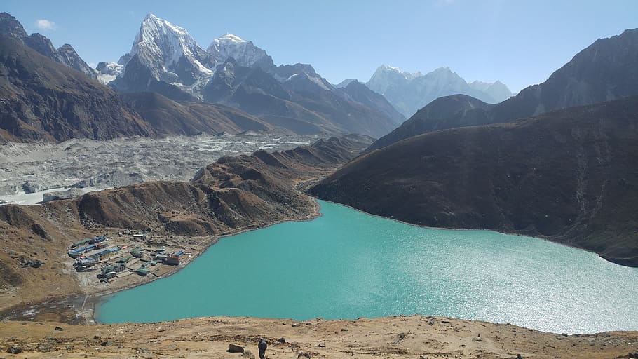 nepal, alam, danau, gunung, air, scenics - alam, keindahan di alam, pemandangan tenang, Pegunungan, adegan non-urban