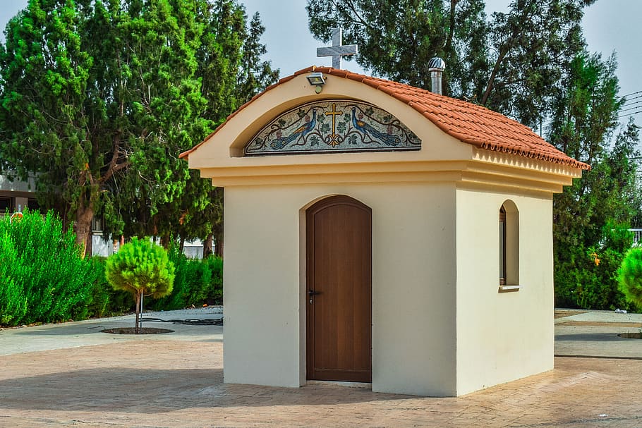 kapel, agama, kekristenan, arsitektur, ortodoks, kecil, vrysoules, acheritou, siprus, struktur yang dibangun