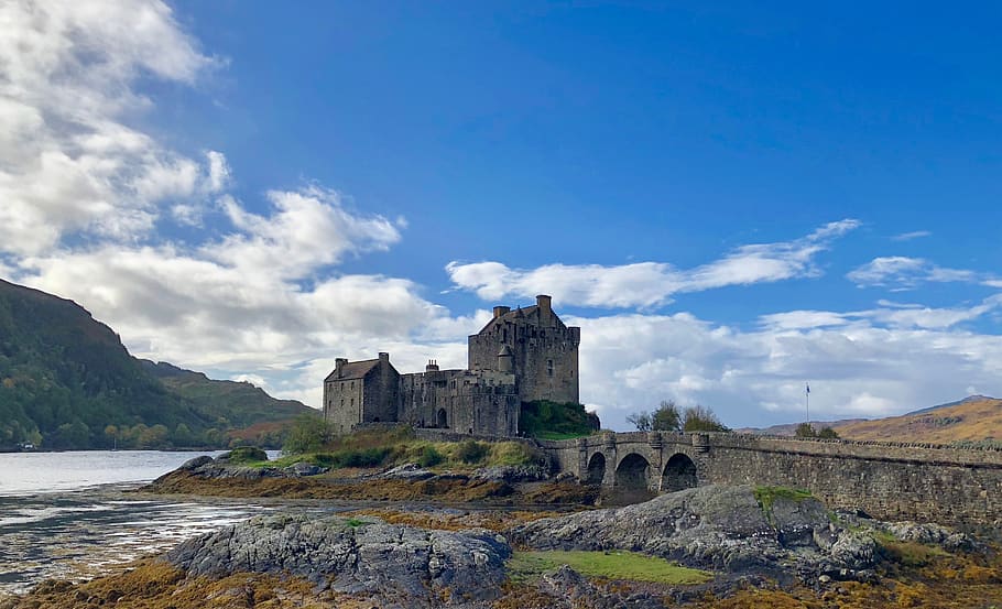skotlandia, kastil donat eilean, kastil, arsitektur, bangunan, tengara, tempat menarik, historis, atmosfer, suasana hati