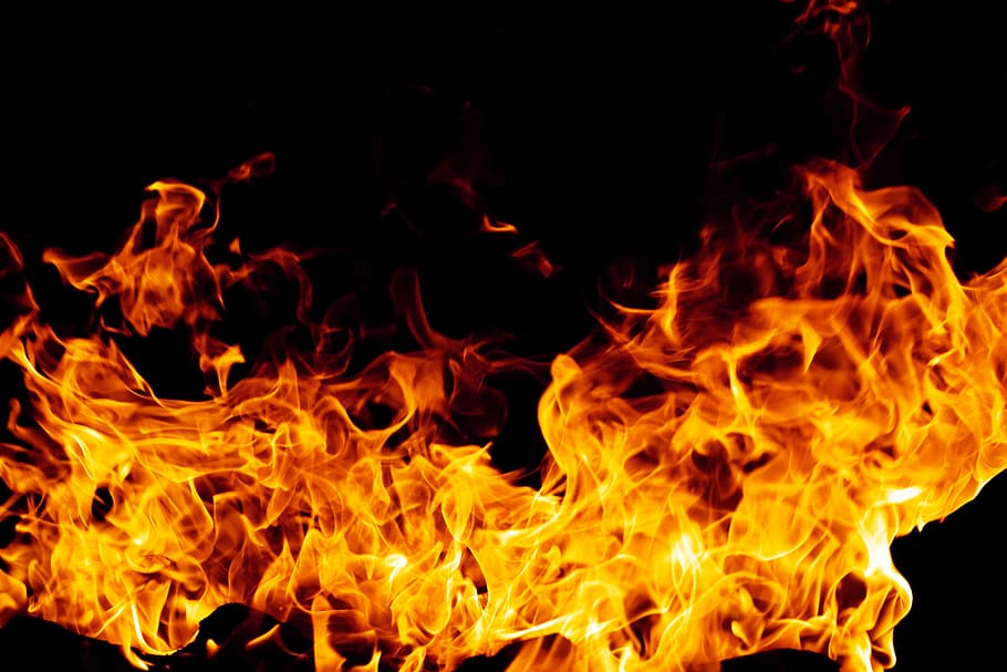 fuego, llama, infierno, cocina, negro, quemar, calor, detalle, primer plano, papel pintado
