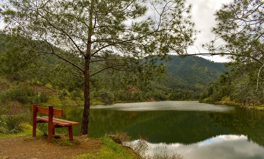 presa, lago, montañas, banco, punto de vista, paisaje, naturaleza, agua, depósito, panorámica