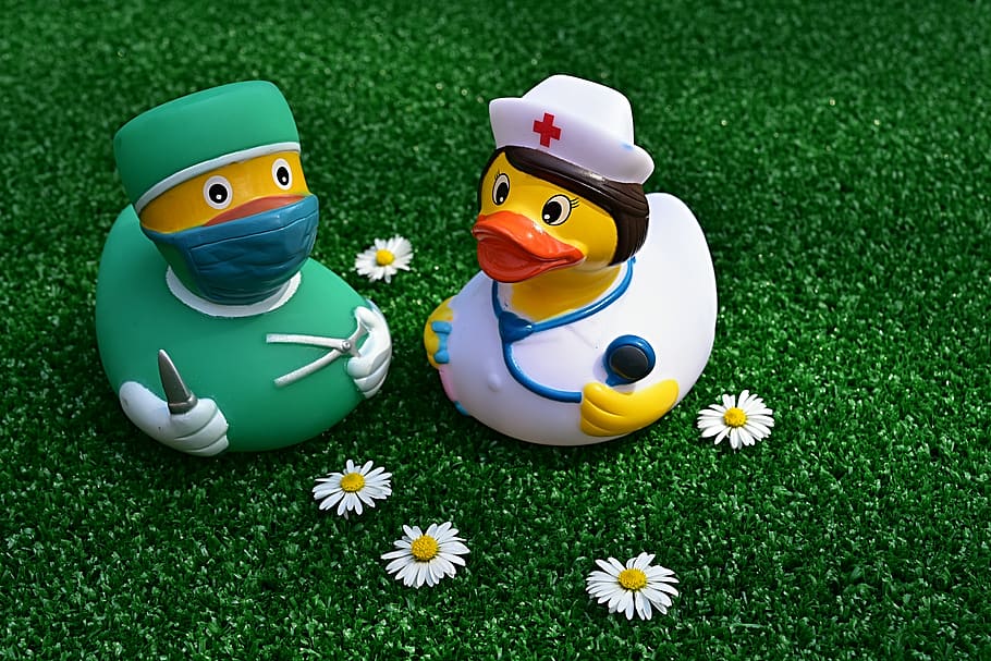 surgeon, operation, rubber duck, nurse, funny, cute, disease, hospital, doctor, op