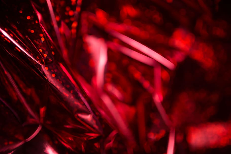 rojo, fondos de papel holográfico, abstracto, textura, papel, navidad, bokeh, holográfico, fondos, primer plano