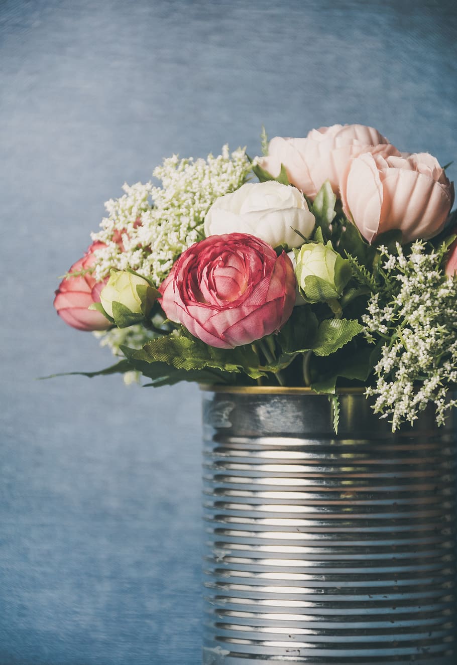 flowers, vase, bouquet, pink, decoration, deco, colorful, romance, background, love