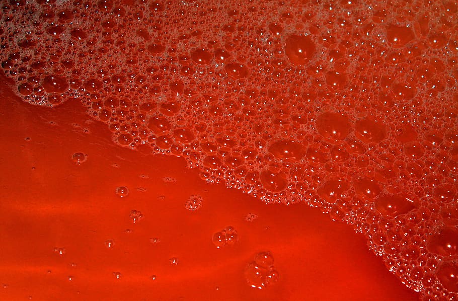 água, vermelho, bolhas, espuma, bolha, comida e bebida, gota, ninguém, molhado, fundos