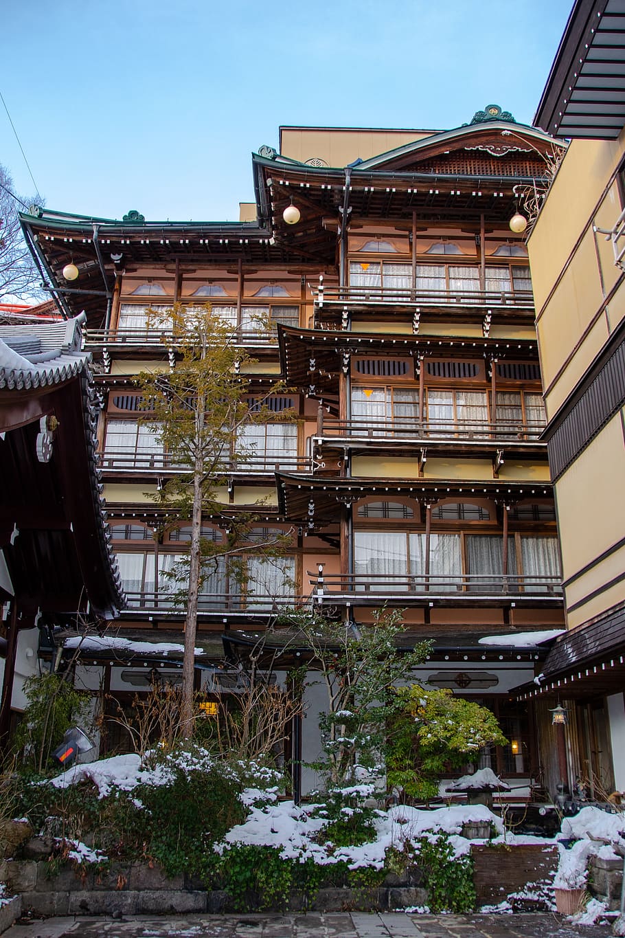 bath house, shibu onsen, japan, japanese, traditional, culture, architecture, building, spirited away, hayao miyazaki