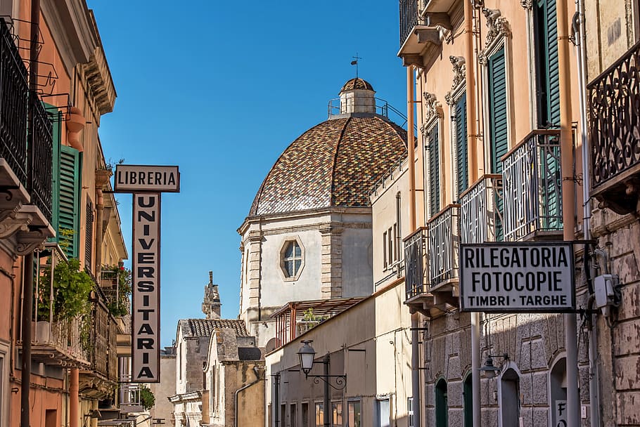 Cagliari, Cerdeña, Italia, ciudad, históricamente, fachada, casas, arquitectura, construcción, mediterráneo