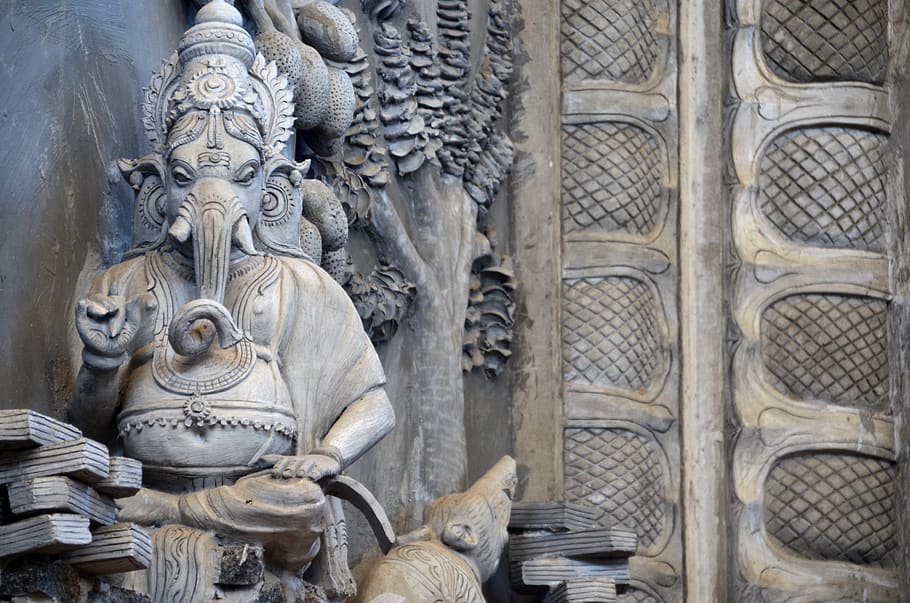 ganesha, hinduismo, mensajero de dioses, india, cultura, elefante, hindú, creer, asia, sri lanka