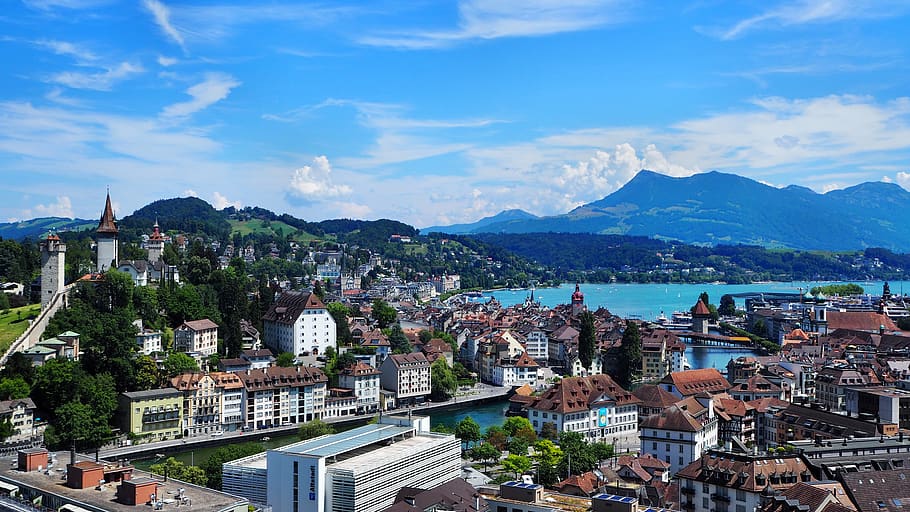 lucerne, musegg wall, museggtürmen, mus harrows tower, lake lucerne region, chapel bridge, water tower, places of interest, jesuit church, church