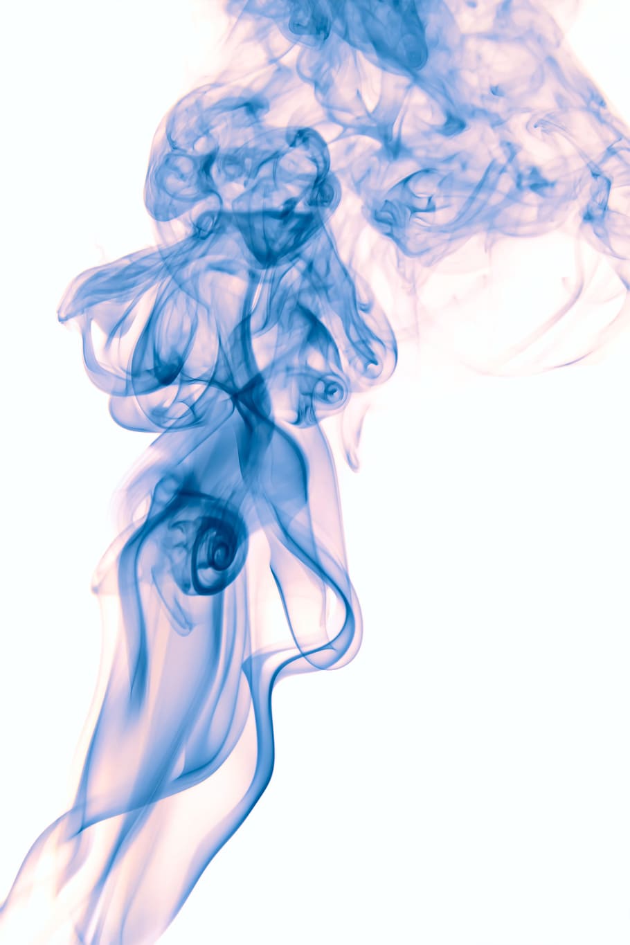 abstrak, aroma, aromaterapi, latar belakang, warna, bau, asap, latar belakang putih, foto studio, gerakan