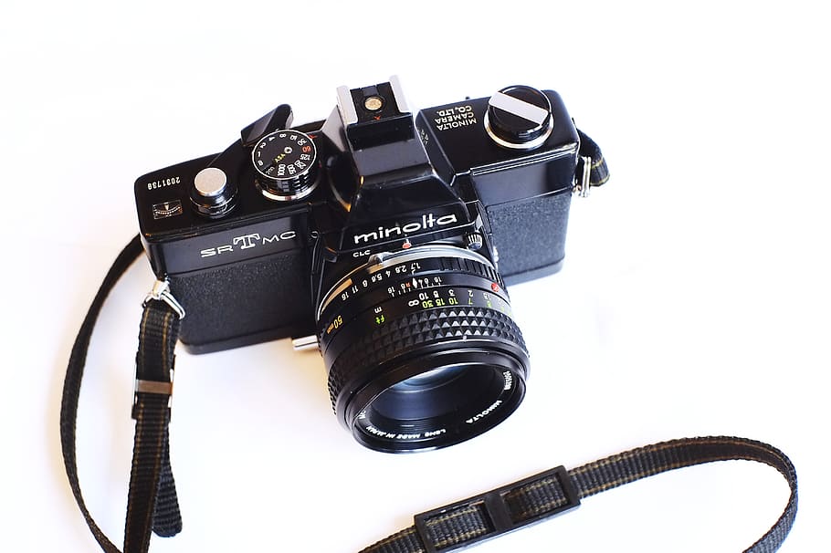 câmera, analógico, filme, fotografia, retrô, vintage, velho, lente, obturador, equipamento