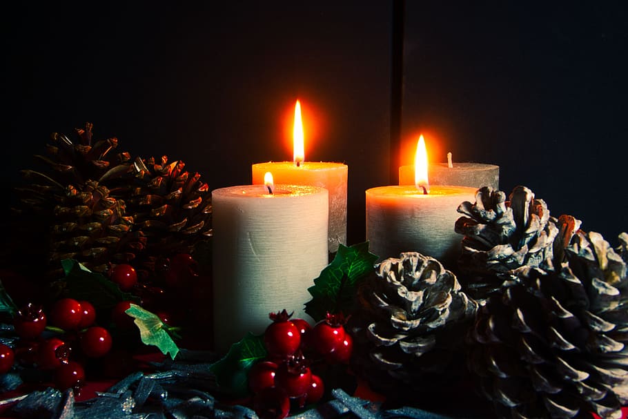 advent, third advent, candles, tap, decoration, light, contemplation, rest, christmas time, advent wreath