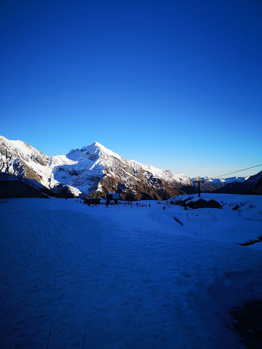 mountain, snow, piemonte, monte rosa, winter, landscape, pianalunga, valsesia, cold temperature, scenics - nature