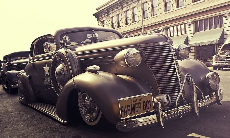 vintage car, oldtimer, classic car, automobile, car, old rusty, vintage automobile, transportation, auto, sepia