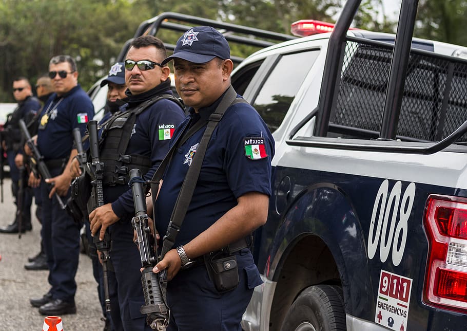 polisi, meksiko, penangkapan, perlindungan, layanan, keamanan, orang-orang, pemerintah, seragam, hukum