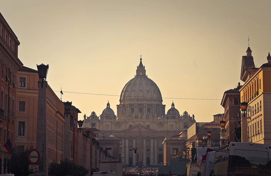 rome saint, peter, basilica, day time, architecture, cathedral, church, cityscape, dome, europe