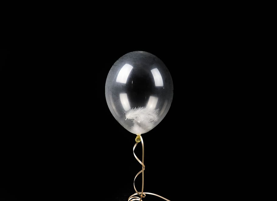 balão, balões, fundo, aniversário, branco, festa, isolado, celebração, hélio, diversão