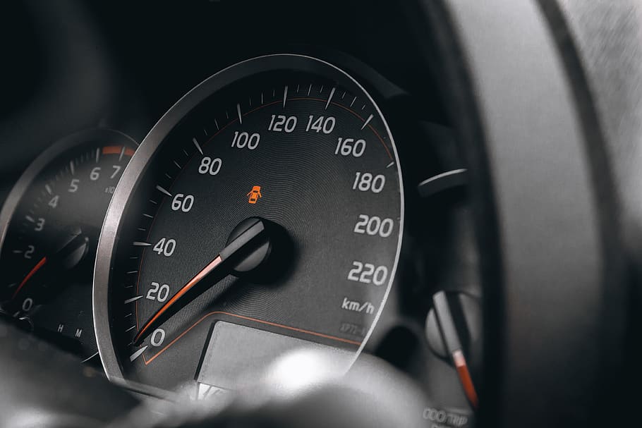 mobil mewah, interior, detail., speedometer, setir, angka, interior mobil, close-up, dashboard, kecepatan