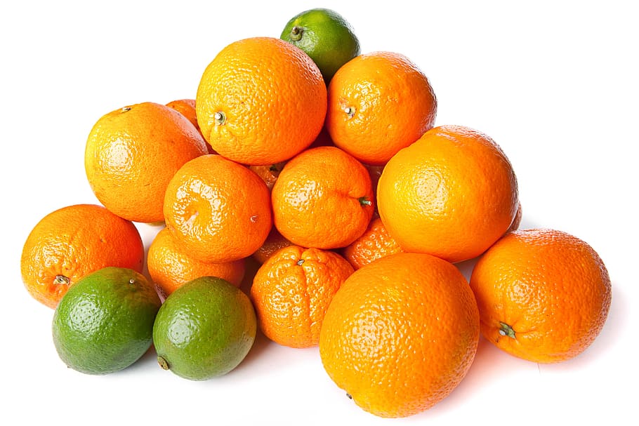 lime, lemon, mandarin, closeup, tangerine, clear, green, dessert, diet, yellow