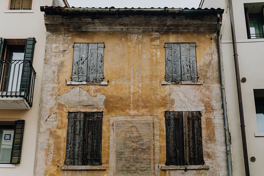 Кастельфранко Венето, Италия, здания, весна, Венето, май, Внешний вид здания, построенная конструкция, архитектура, окно