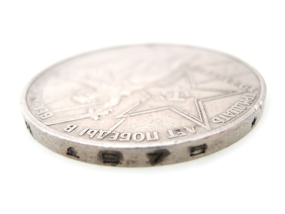 coin, silver, isolated, pay, white, money, old, finance, business, currency
