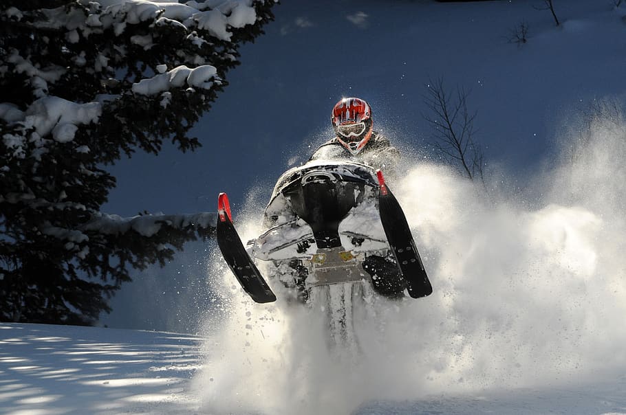 snowmobile, winter, snowy, tour, snow machine, cold, mountain, outdoors, fun, recreation