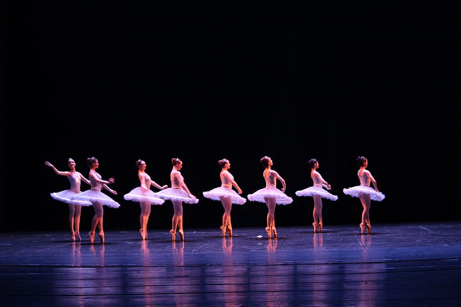 ballet dancers, stage, people, dance, dancer, dances, dancing, group of people, performance, arts culture and entertainment