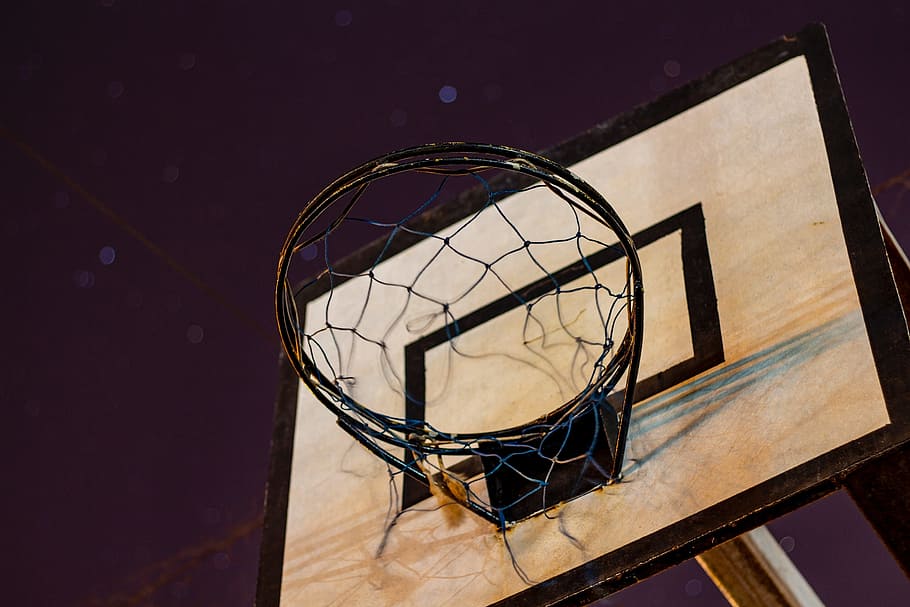 old, basketball, hoop, court, sport, white, ball, game, basketball hoop, basketball - sport