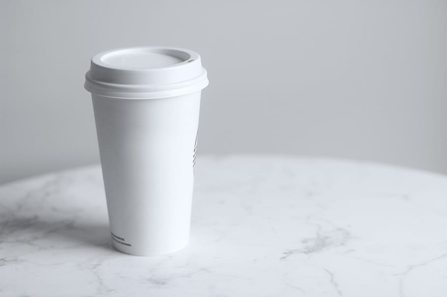 coffee to go, beverage, caffe latte, cappuccino, coffee, cup, drink, light, minimal, minimalistic
