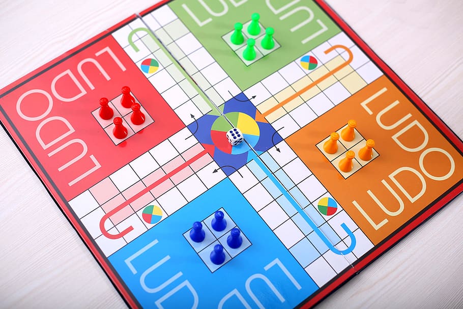 game, board, ludo, child, dice, blue, green, yellow, red, luck
