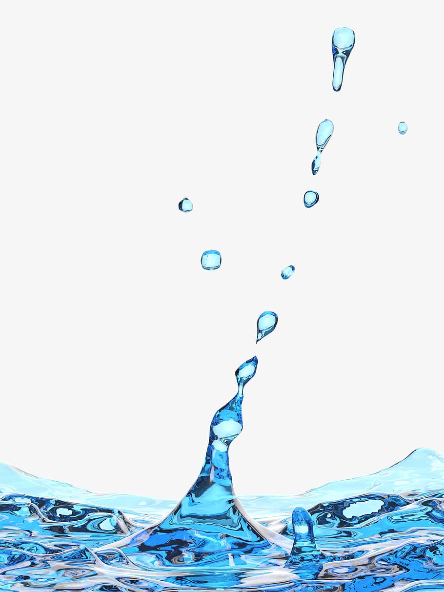 Water Splash Blue Drops Beautiful Closeup Wave Liquid Drop Nature Pxfuel