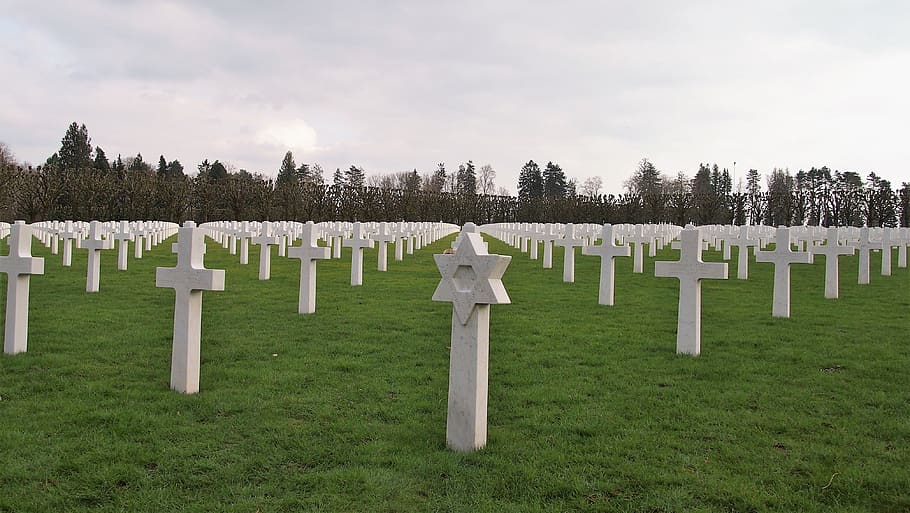 cementerio, tumba, lápida, cruz, memorial, estrella de david, interminable, guerra, verdun1918, cementerio militar