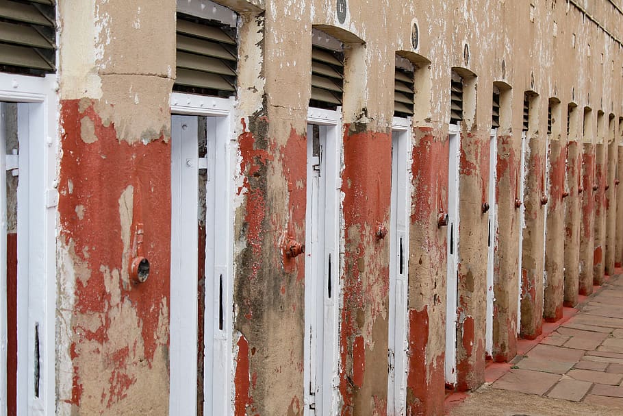 prison cells, constitutional hill, johannesburg, south africa, apartheid, built structure, architecture, weathered, building exterior, old