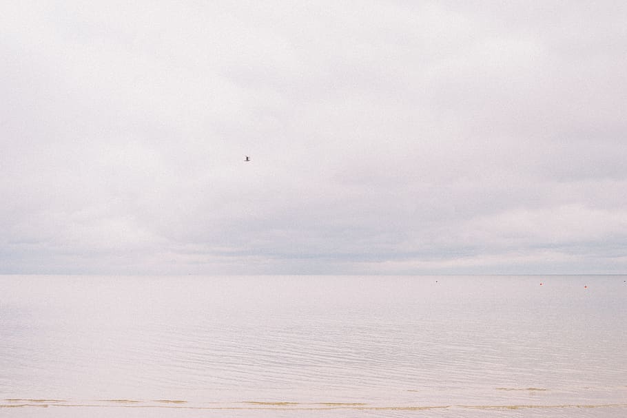 Dark beach pastel