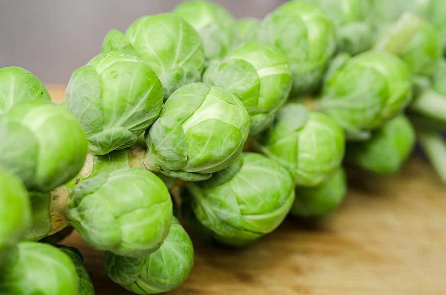 green, brussels sprouts, vegetables, healthy, food, cutting board, kitchen, food and drink, healthy eating, vegetable